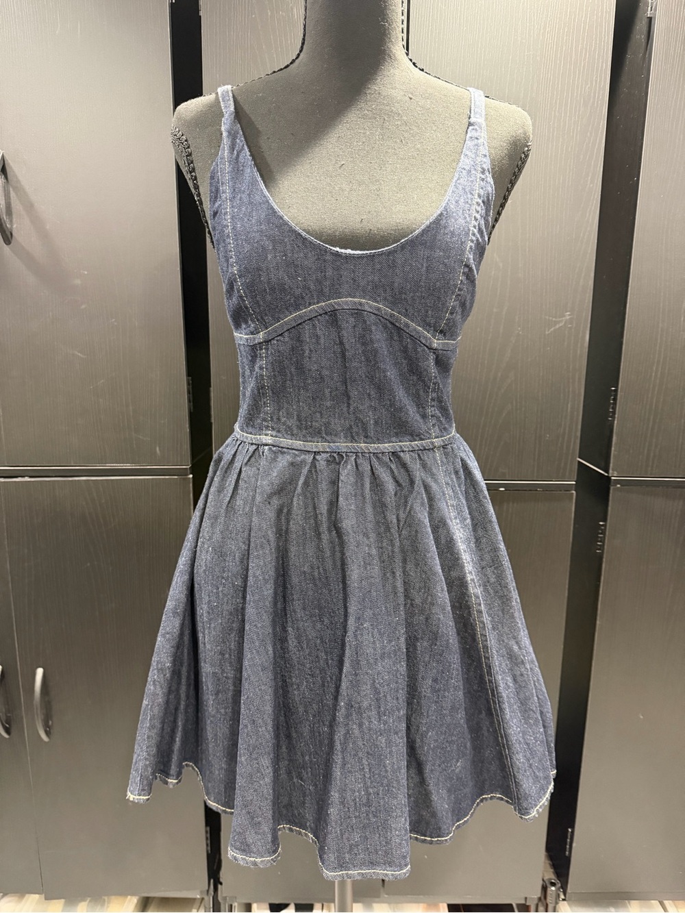 Zara Denim Mini Dress - Blue